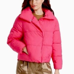 Pink puffer jacket by a new day.